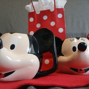 Mickey and Minnie Mouse Ceramic Mugs
